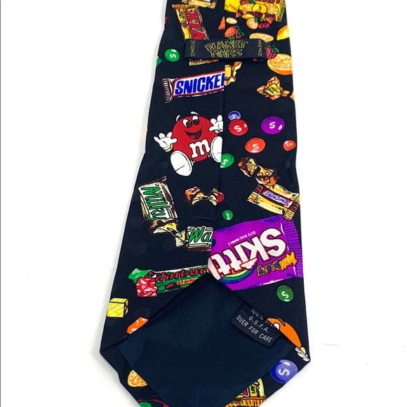 Vintage Planet Mars Candy Silk Necktie - Picture 3 of 4